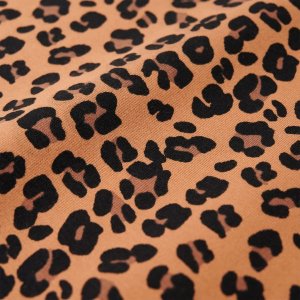 vidaXL Bluza dziecięca w panterkę, jasny koniak, 92 4