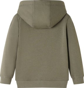 vidaXL Bluza dziecięca z kapturem, z nadrukiem terenówki, khaki, 104 2