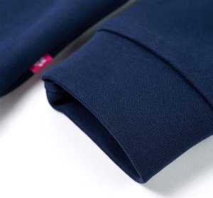 vidaXL Bluza dziecięca, lis z futerka, granatowa, 128 5