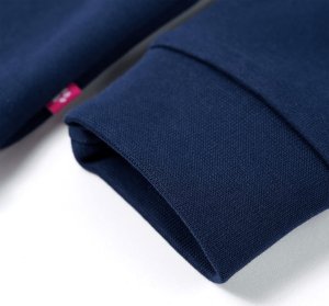 vidaXL Bluza dziecięca, lis z futerka, granatowa, 140 5