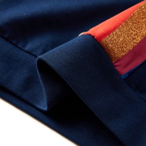 vidaXL Bluza dziecięca, nadruk tęczy, granatowa, 92 5