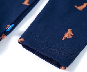 vidaXL Koszula dziecięca ze wzorem w pieski, granatowa, 104 6