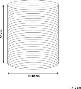 Beliani Kosz z trawy morskiej jasny MONGCAI 4