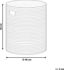 Beliani Kosz z trawy morskiej jasny MONGCAI 5