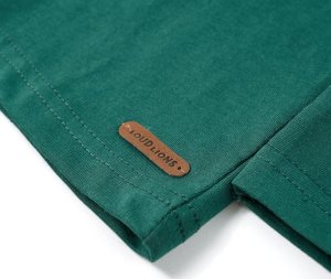 vidaXL Koszulka dziecięca z długimi rękawami, nadruk z motorem, zielona, 116 5