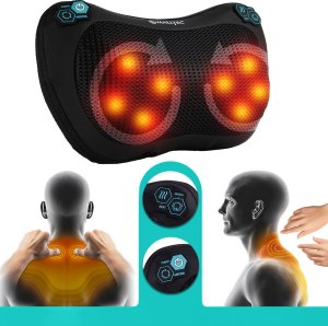Maltec Masażer Poduszka Masująca Shiatsu Do Pleców Karku Nóg Ciała Grzejący 5