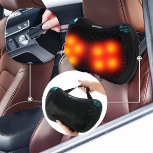 Maltec Masażer Poduszka Masująca Shiatsu Do Pleców Karku Nóg Ciała Grzejący 6