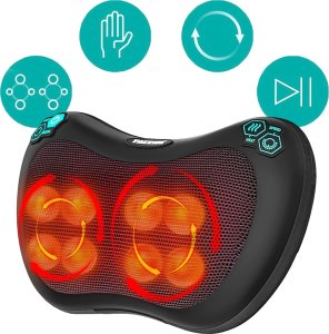 Maltec Masażer Poduszka Masująca Shiatsu Do Pleców Karku Nóg Ciała Grzejący 7