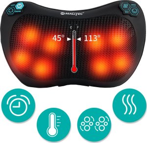 Maltec Masażer Poduszka Masująca Shiatsu Do Pleców Karku Nóg Ciała Grzejący 8