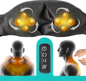 Maltec Masażer Do Szyi Karku Ciała Stóp Pleców Shiatsu Pas Masujący Grzejący 12