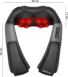 Maltec Masażer Do Szyi Karku Ciała Stóp Pleców Shiatsu Pas Masujący Grzejący 2