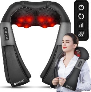 Maltec Masażer Do Szyi Karku Ciała Stóp Pleców Shiatsu Pas Masujący Grzejący 4