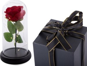 Braders Wieczna Róża LED w Szkle na Prezent Pudełko Lampki 11