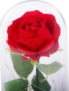 Braders Wieczna Róża LED w Szkle na Prezent Pudełko Lampki 12