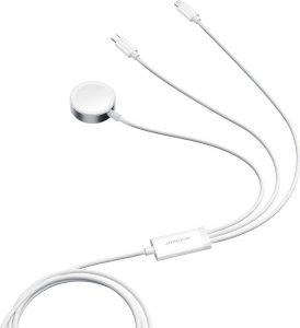 Kabel USB Joyroom USB-A + USB-C - Lightning 1.2 m Biały (JYR912) 3