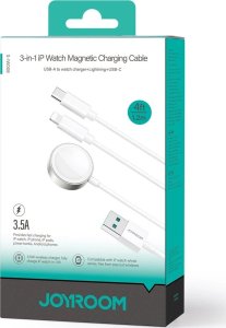 Kabel USB Joyroom USB-A + USB-C - Lightning 1.2 m Biały (JYR912) 5