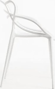 Atos Krzesło AŻUROWE PLASTIKOWE E-251 nowoczesne do kuchni salonu jadalni loft białe 2
