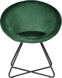 Beliani Krzesło welurowe zielone FLOBY II 2