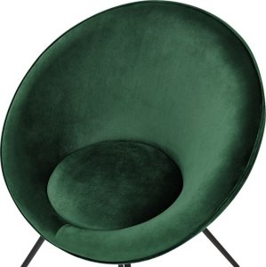 Beliani Krzesło welurowe zielone FLOBY II 4