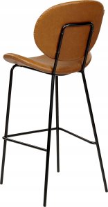 Beliani Zestaw 2 krzeseł barowych złoty brąz LUANA 6