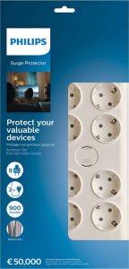 Philips Listwa przepięciowa 8 gniazd schuko 2