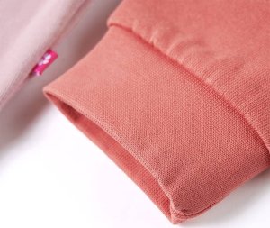 vidaXL Bluza dziecięca z blokami kolorów i kotkiem, różowa, 116 5