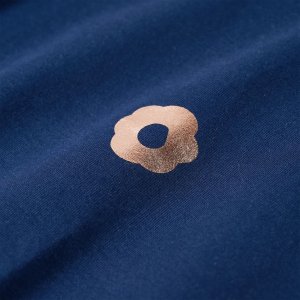 vidaXL Bluza dziecięca z nadrukiem w kwiatki, granatowa, 104 4