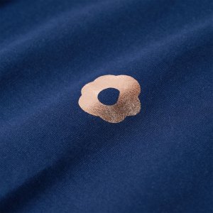vidaXL Bluza dziecięca z nadrukiem w kwiatki, granatowa, 116 4