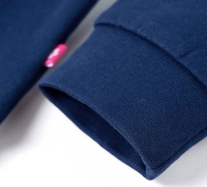 vidaXL Bluza dziecięca z żyrafą z cekinów, granatowa, 104 5