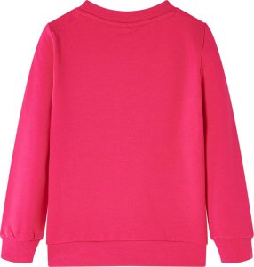 vidaXL Bluza dziecięca z wiewiórką z cekinów, jaskrawy róż, 104 2