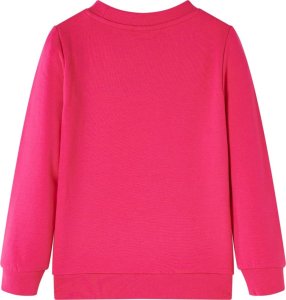 vidaXL Bluza dziecięca, brokatowy nadruk, jaskrawy róż, 140 2