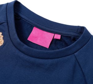 vidaXL Bluza dziecięca z żyrafą z cekinów, granatowa, 116 3