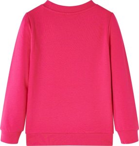 vidaXL Bluza dziecięca, brokatowy nadruk, jaskrawy róż, 92 2