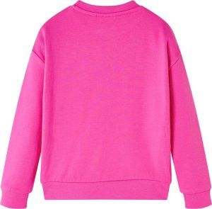 vidaXL Bluza dziecięca, nadruk w kwiatki, ciemnoróżowa, 140 2
