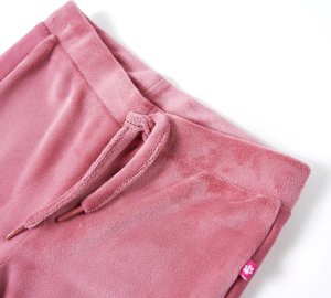 vidaXL Dziecięce spodnie dresowe, malinowe, 116 3