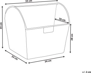 Beliani Gazetnik z hiacyntu wodnego jasny VINH 5