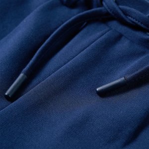 vidaXL Spodnie dziecięce ze sznurkiem, granatowe, 128 4