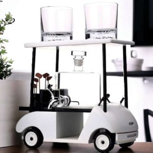 MPLCo Zestaw do whisky Karafka GOLF MELEX na stojaku 4