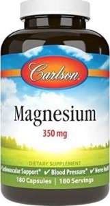 Carlson Labs Carlson Labs - Magnez, 350mg, 180 kapsułek 1
