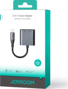 Joyroom Adapter DAC 2w1 Joyroom SY-L01 Lightning / Lightning, mini jack 3.5mm czarny 5