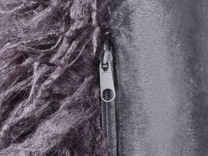 Beliani 2 poduszki dekoracyjne włochacze 45 x 45 cm ciemnoszare COROKIA 4