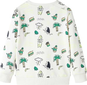vidaXL Bluza dziecięca, delikatne ecru, 128 2