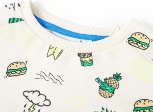 vidaXL Bluza dziecięca, delikatne ecru, 128 3