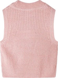 vidaXL Kamizelka dziecięca z dzianiny, pastelowy róż, 116 2