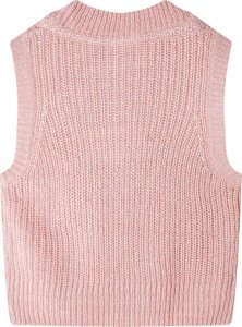 vidaXL Kamizelka dziecięca z dzianiny, pastelowy róż, 140 2