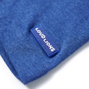 vidaXL Koszulka dziecięca z dinozaurem, ciemnoniebieski melanż, 140 5