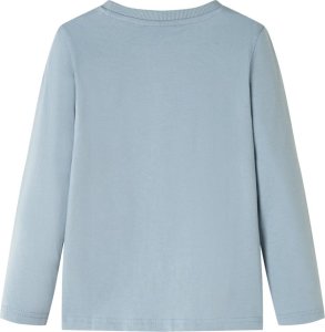 vidaXL Koszulka dziecięca z długimi rękawami, piłka nożna, jasnoniebieska 128 2