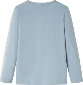 vidaXL Koszulka dziecięca z długimi rękawami, piłka nożna, jasnoniebieska 116 2