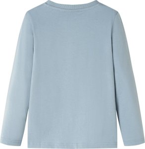 vidaXL Koszulka dziecięca z długimi rękawami, piłka nożna, jasnoniebieska 104 2