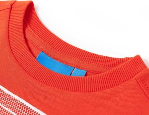 vidaXL Koszulka dziecięca z długimi rękawami, piłka nożna, żywy pomarańcz 116 3